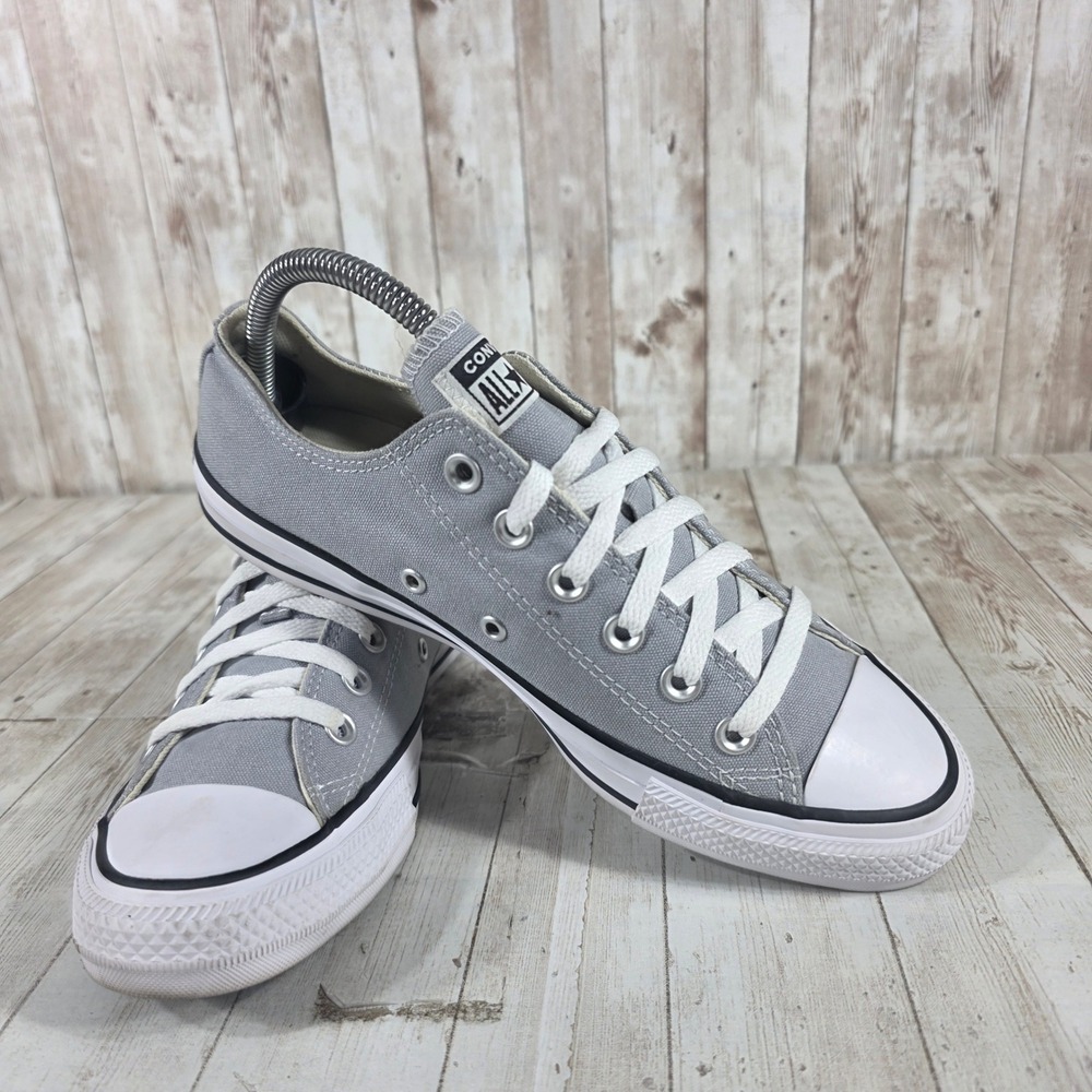 Converse Chuck Taylor All Star Ox Wolf Grey Low Top Sneakers 166710F Mens 6 Wo 8 - Picture 6 of 8